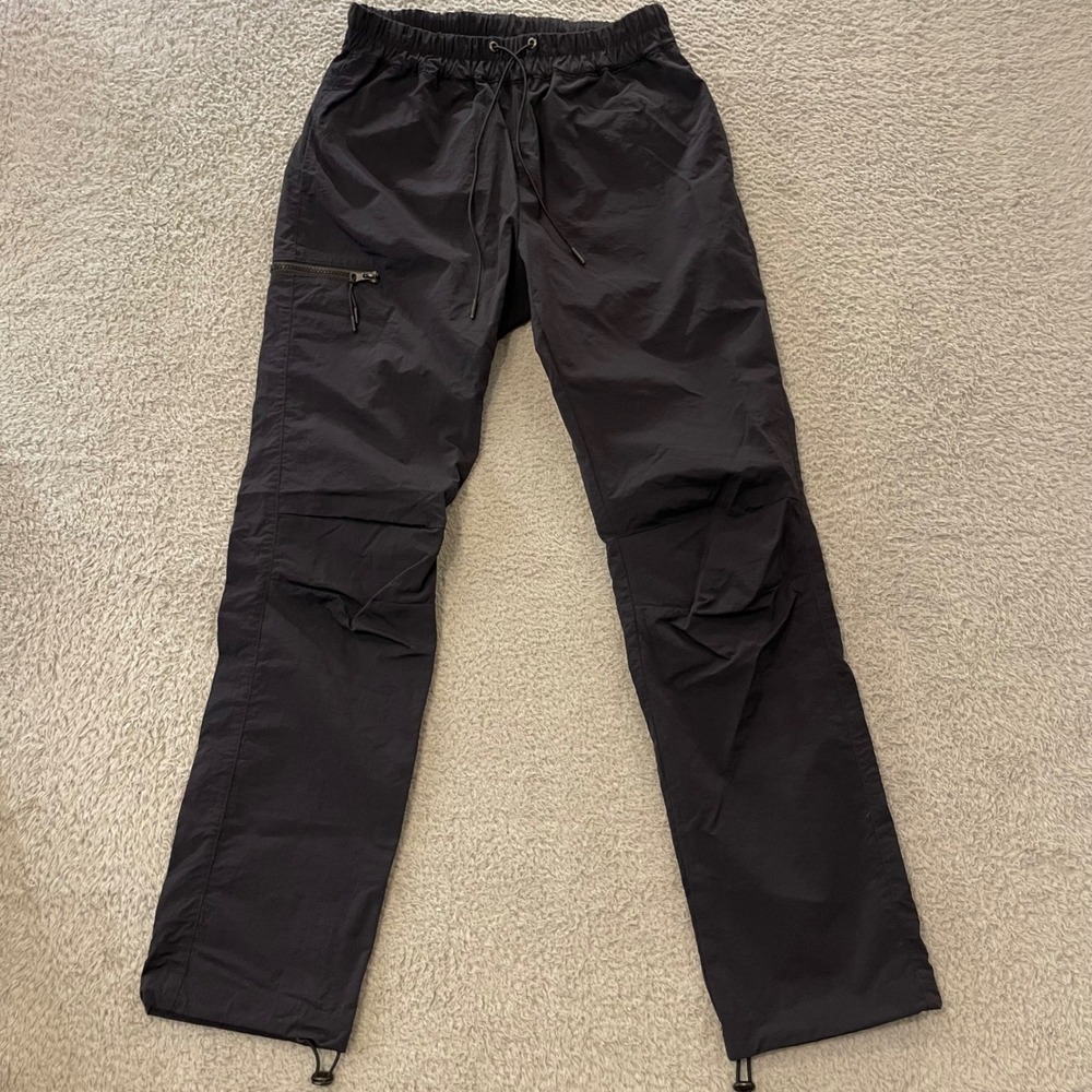 Richie Le Nylon Cargo Pants Mens Medium Navy Drawstring Utility